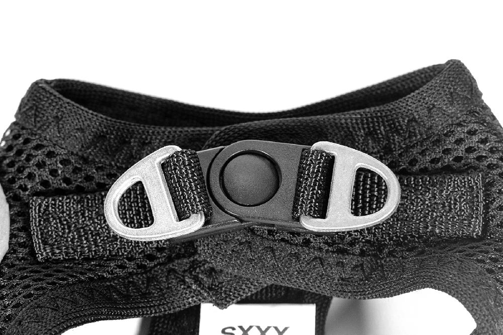 Miscota Gloria Pets Pettorina/vestito nero Air Mesh Trek Star per cani Ritorno libero