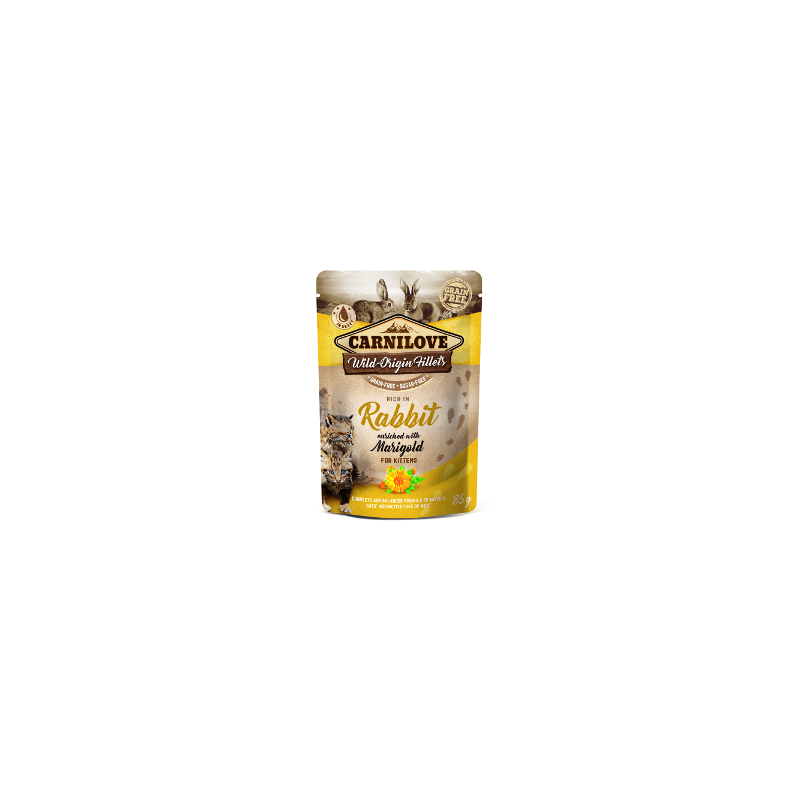 Carnilove Wild Origin Fillets Kitten Cibo Umido per Gattini
