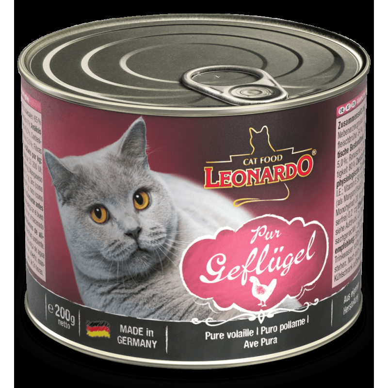 Leonardo Pura Carne di Pollame Cibo Umido per Gatti Vendita