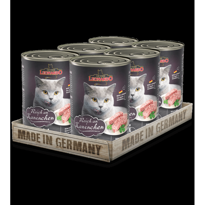 Leonardo Ricco di Coniglio Cibo Umido per Gatti Soddisfazione Garantita