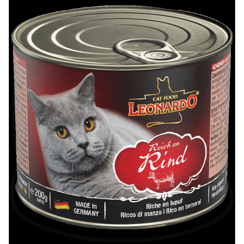 Leonardo Ricco di Manzo Cibo Umido per Gatti Sconto