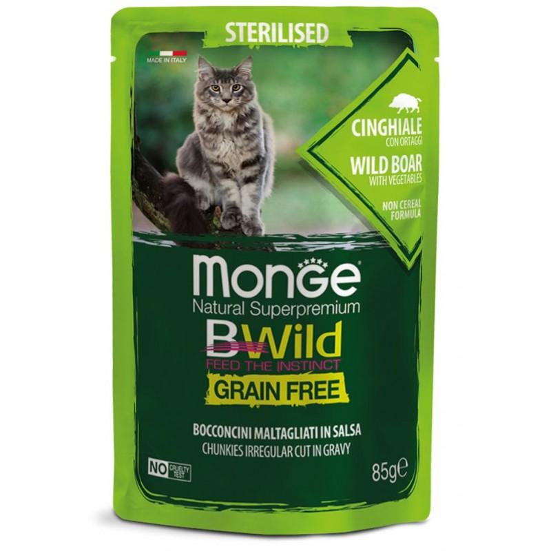 Monge BWild Grain Free Cibo Umido per Gatti Vendite stagionali