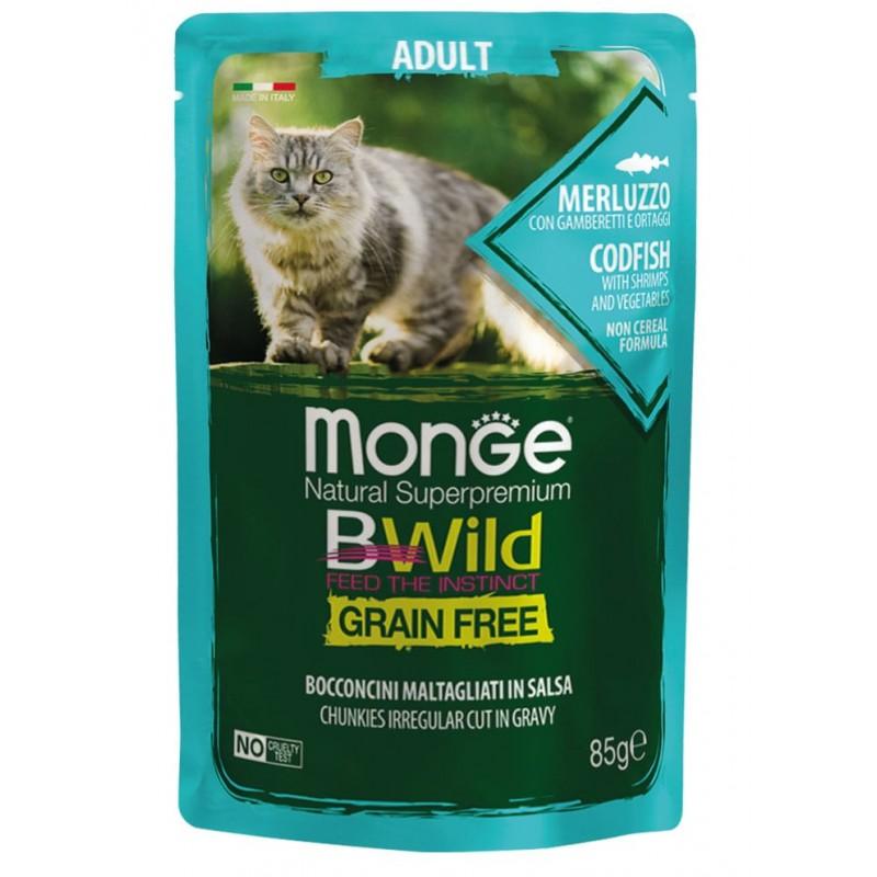 Monge BWild Grain Free Cibo Umido per Gatti Vendite stagionali