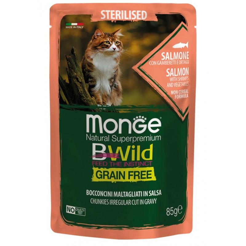Monge BWild Grain Free Cibo Umido per Gatti Vendite stagionali