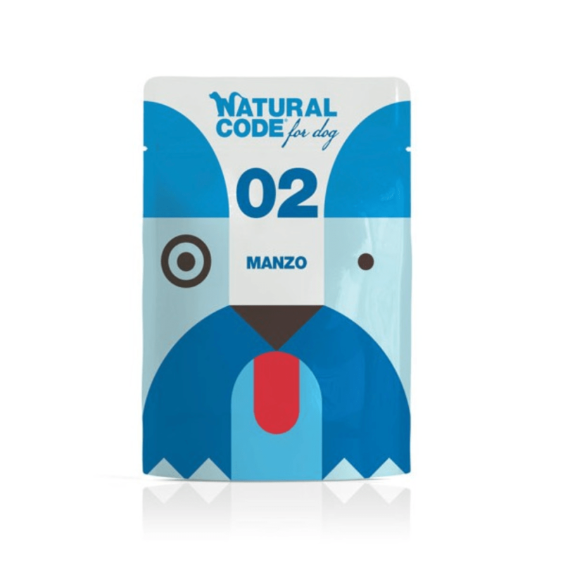 Natural Code Dog Pouch 100 per Cani Adulti Convenienza