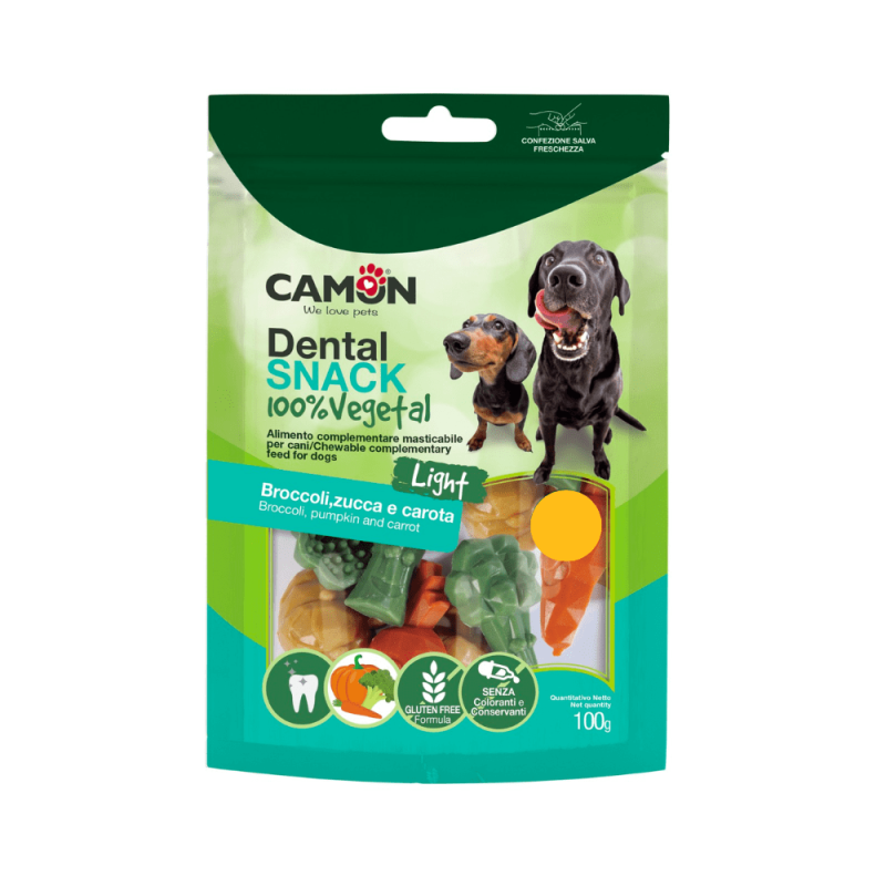 Dental Snack Vegetali Broccoli Zucca e Carota per Cani Vendita