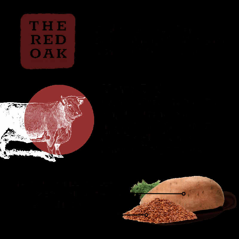 The Red Oak Manzo Angus Grain Free per Cani Nuovo