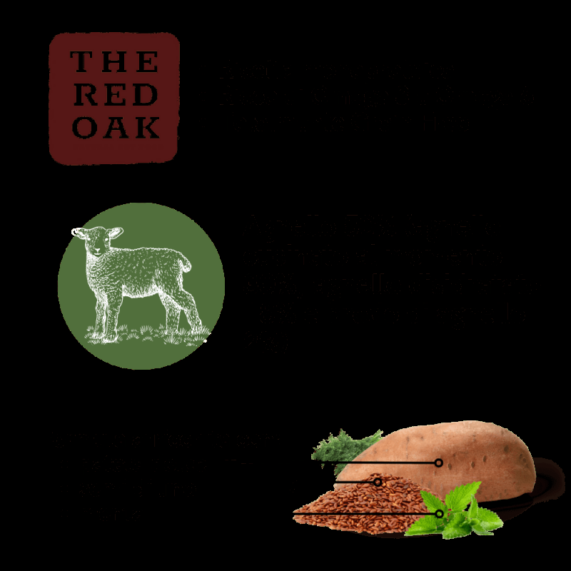 The Red Oak Agnello e Menta Grain Free per Cani Hotsell