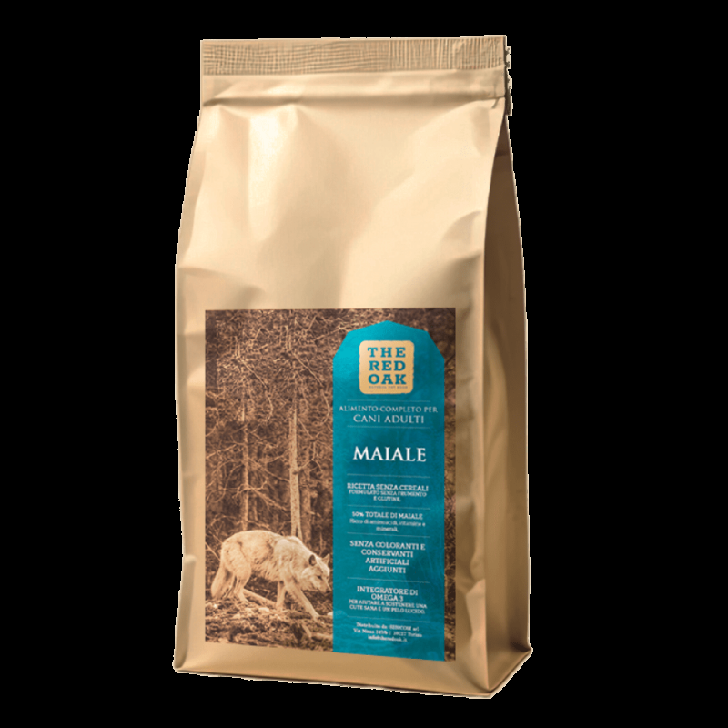 The Red Oak Maiale e Mele Grain Free per Cani Vendita Calda