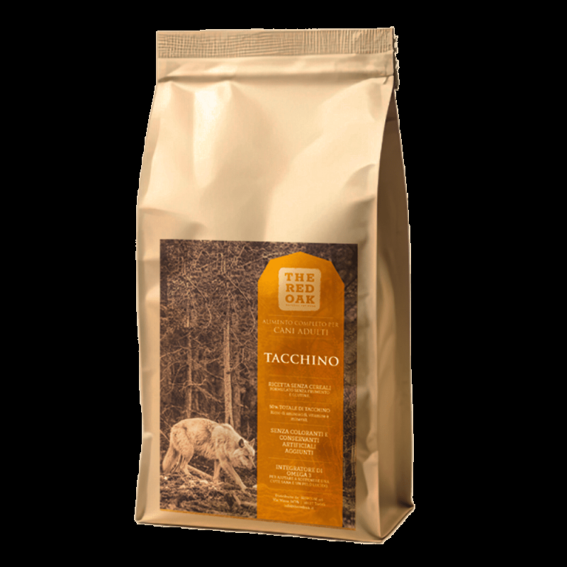 The Red Oak Tacchino con Mirtilli Rossi Grain Free per Cani Negozio