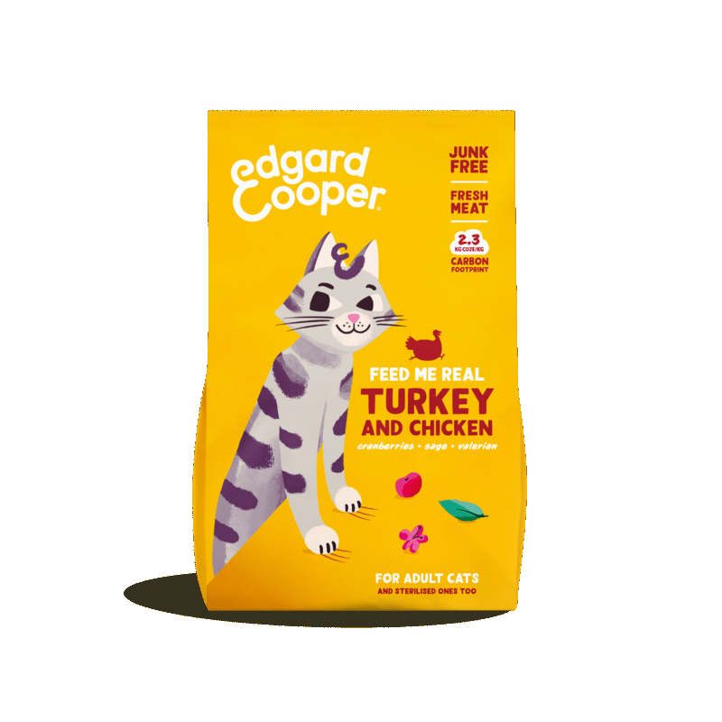 Edgard Cooper Adult con Tacchino e Pollo Fresco per Gatti
