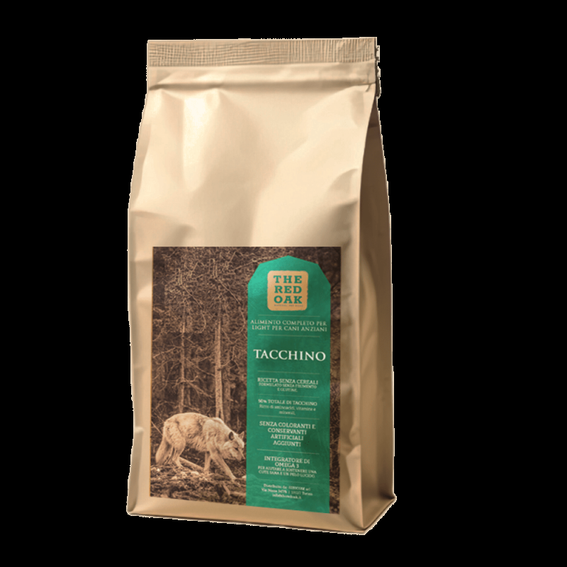 The Red Oak Light Senior Tacchino e Mirtilli Grain Free per Cani