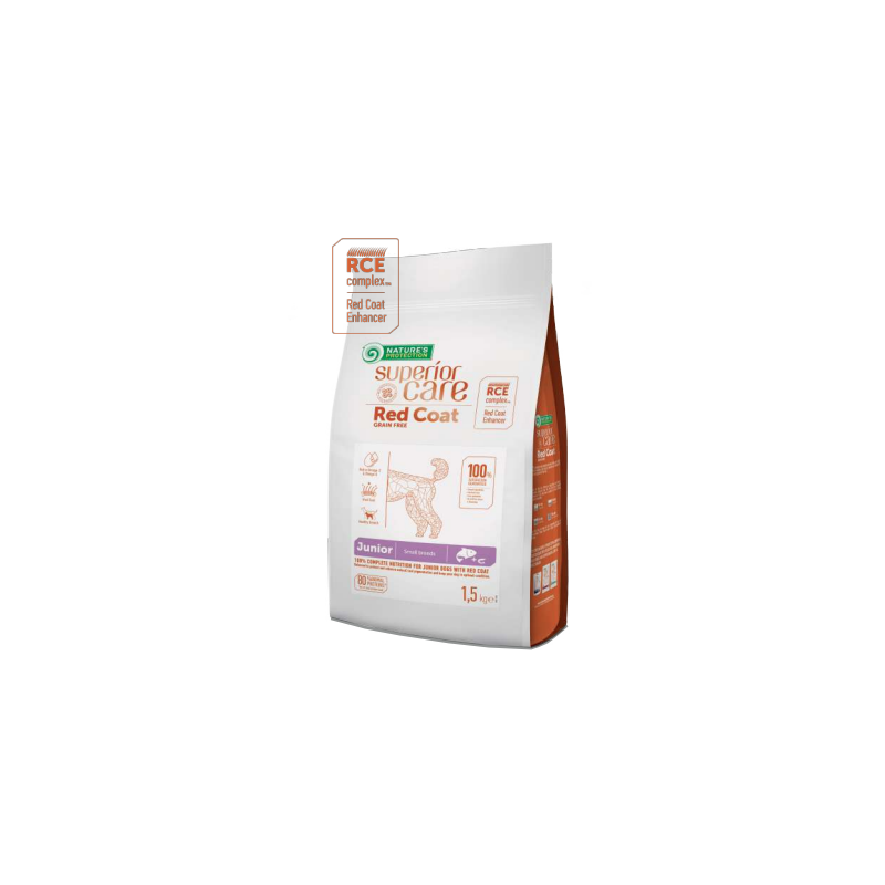 Nature's Protection Red Coat Junior Salmone per Cuccioli di Piccola Taglia