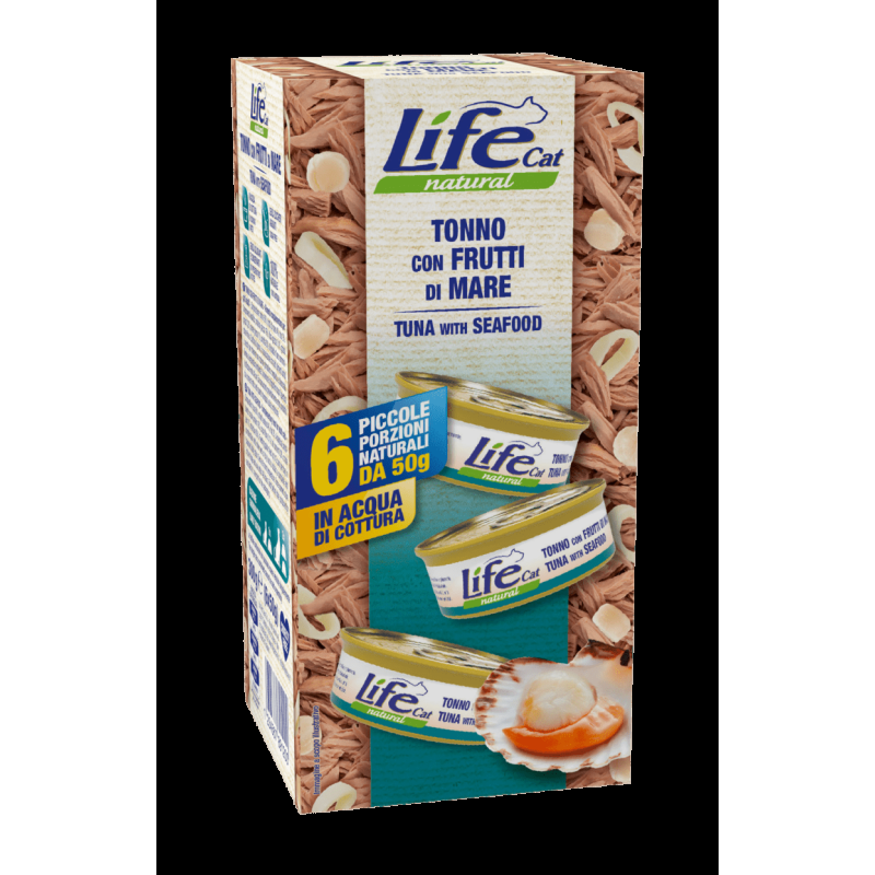 Life Cat Multipack 6x50gr Cibo Umido per Gatti