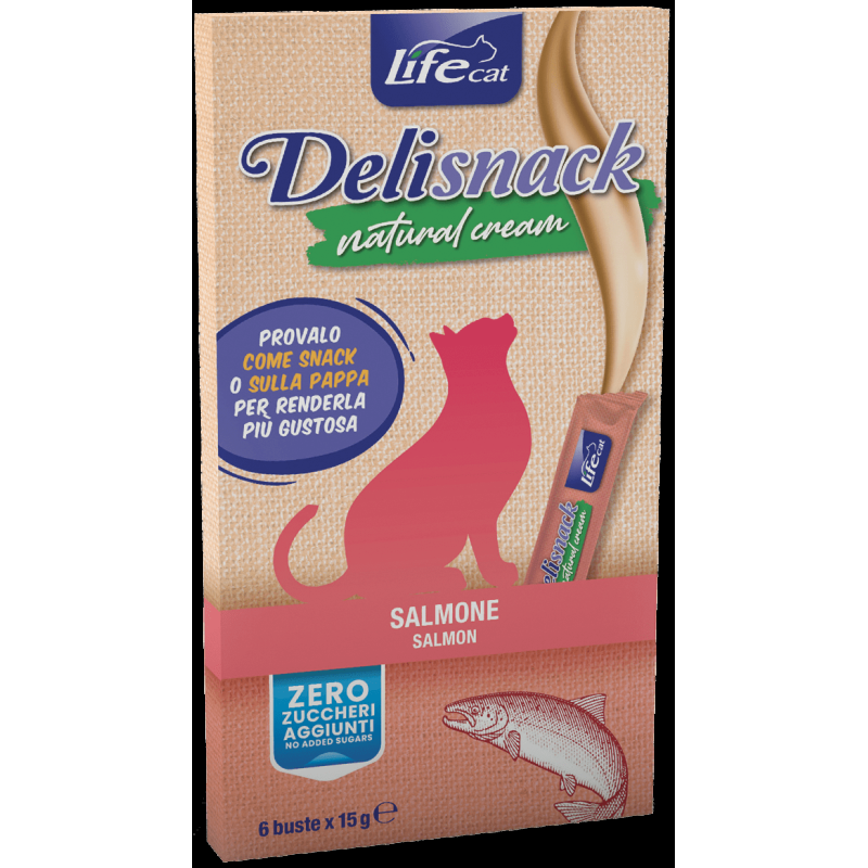 Life Cat Delisnack Natural Cream Snack Naturale per Gatti