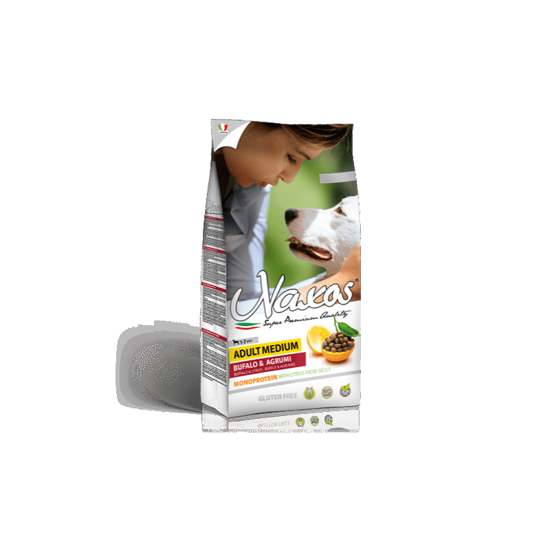 Naxos Adult Medium Bufalo e Agrumi per Cani