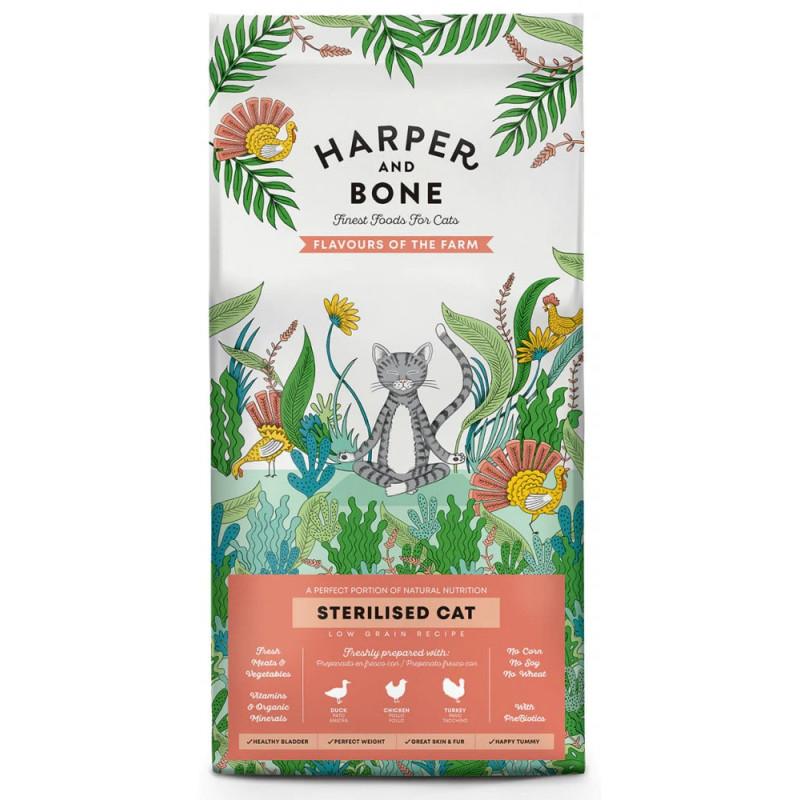 Harper and Bone Flavours of the Farm Sterilised Cat per Gatti Adulti Fino al 65% di sconto
