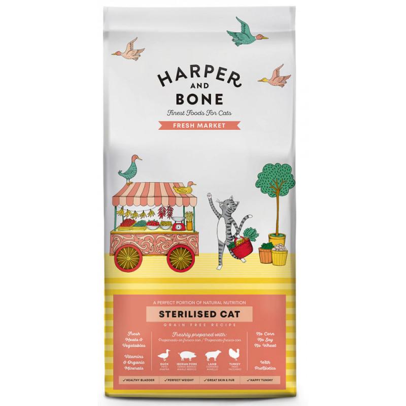 Harper and Bone Fresh Market Sterilised Cat per Gatti Adulti Sostegno trimestrale