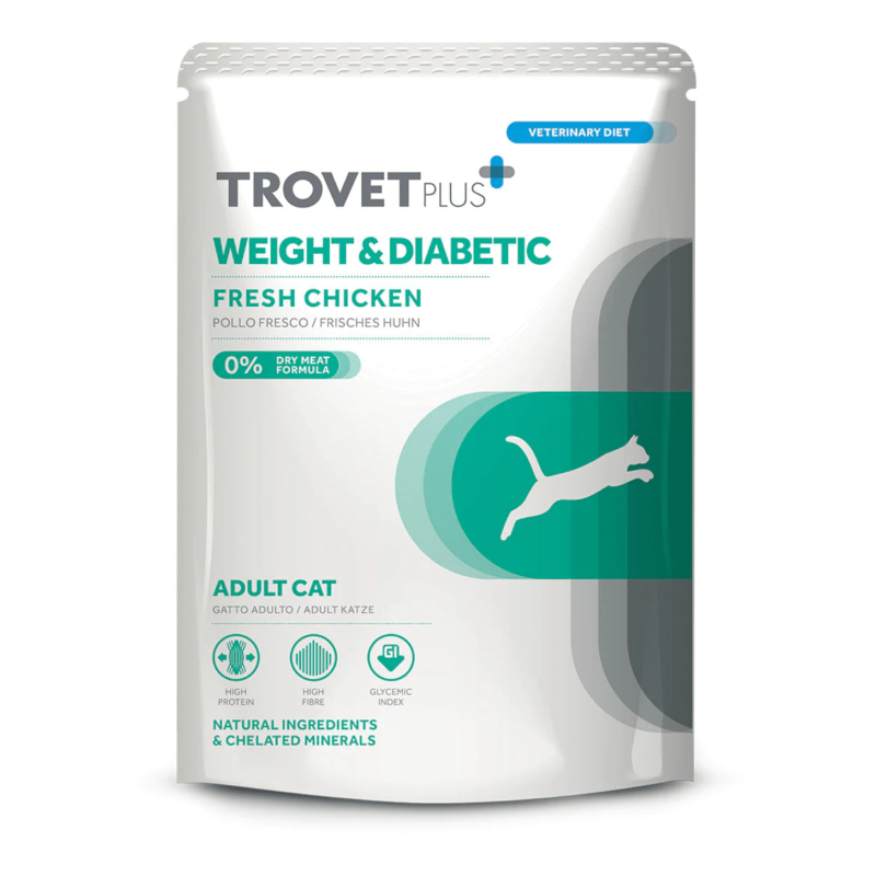 Trovet Plus Weight & Diabetic Cibo Umido per Gatti