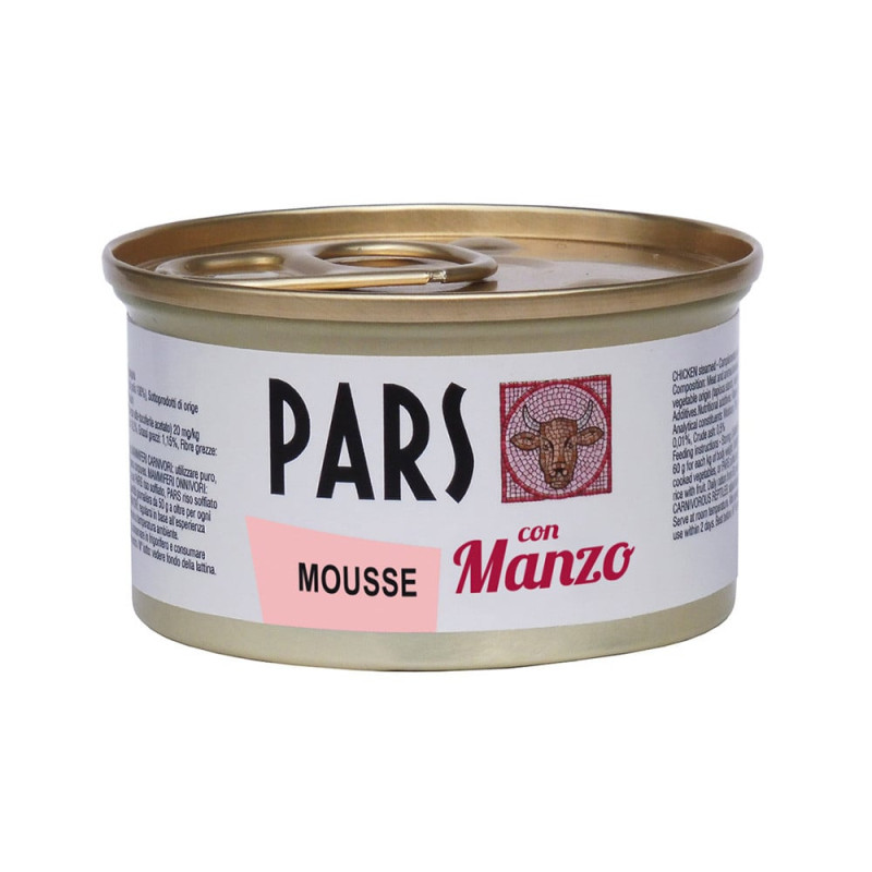 Pars Mousse Cibo Umido per Gatti e Cani Pezzi Unici