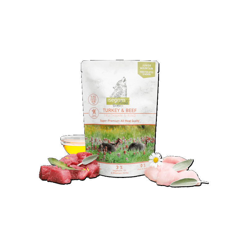 Isegrim Roots Cibo Umido per Cuccioli in Bustine