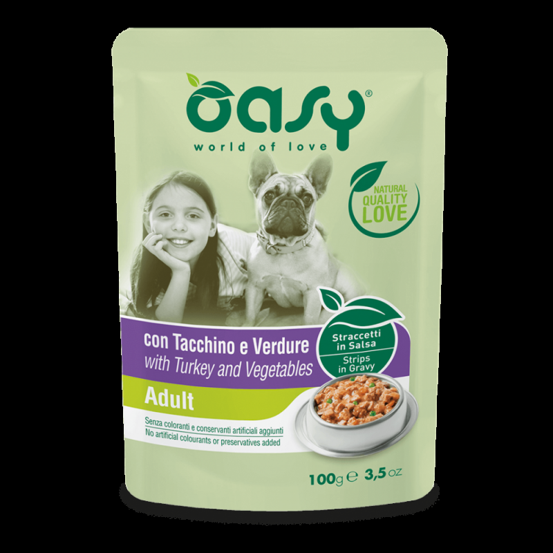 Oasy Straccetti in Salsa per Cani Adulti Convenienza