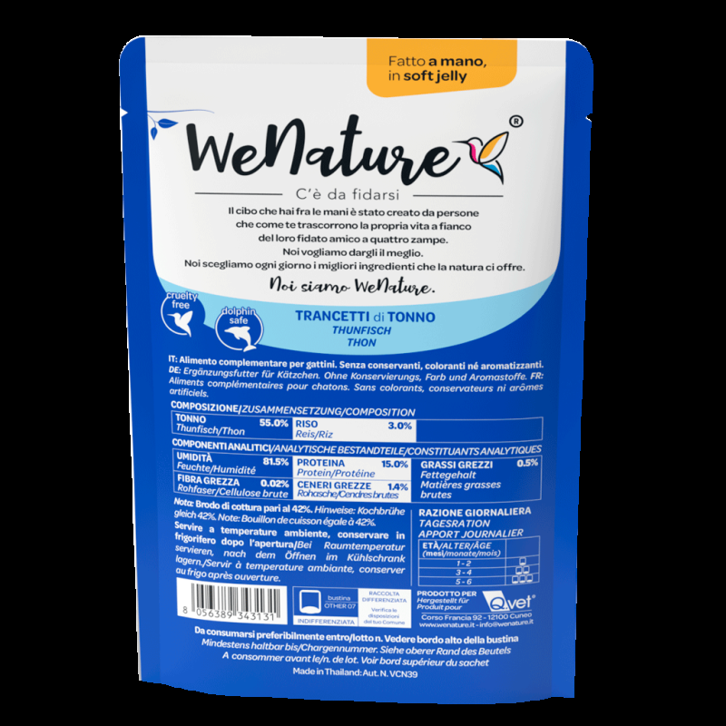 WeNature Kitten Jelly Cibo Umido per Gattini Economico