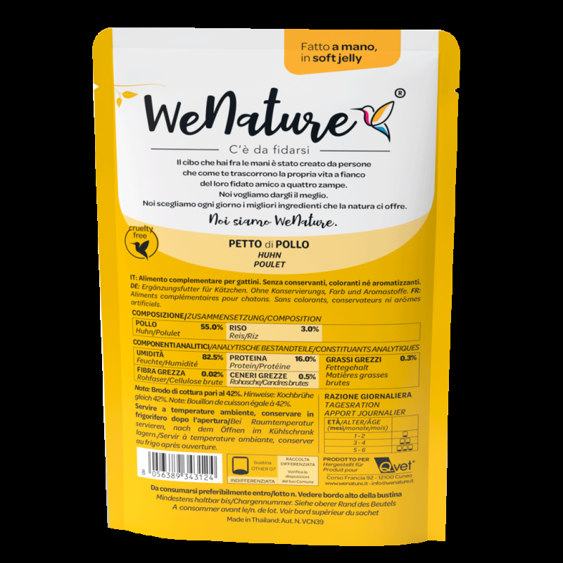 WeNature Kitten Jelly Cibo Umido per Gattini Economico