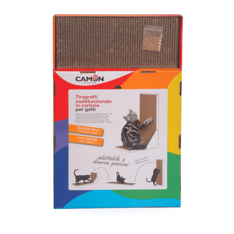 Camon Tiragraffi Multifunzione in Cartone per Gatti Hotsell