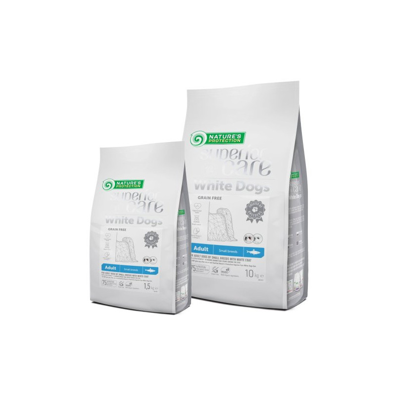 Nature's Protection White Dogs Grain Free Adult con Aringa per Cani Negozio