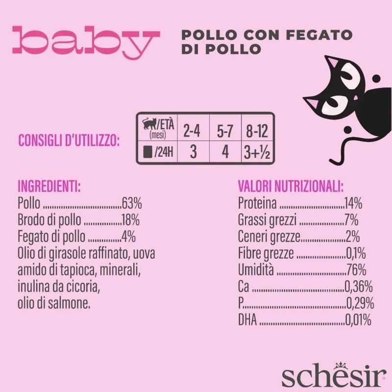 Schesir Baby Complete Cibo Umido per Gattini Fornitura limitata