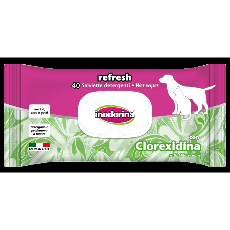 Inodorina Salviette Refresh Everyday per Cani e Gatti