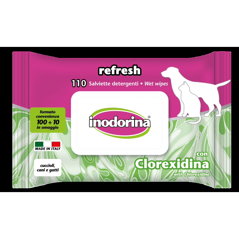 Inodorina Salviette Refresh Everyday per Cani e Gatti Liquidazione