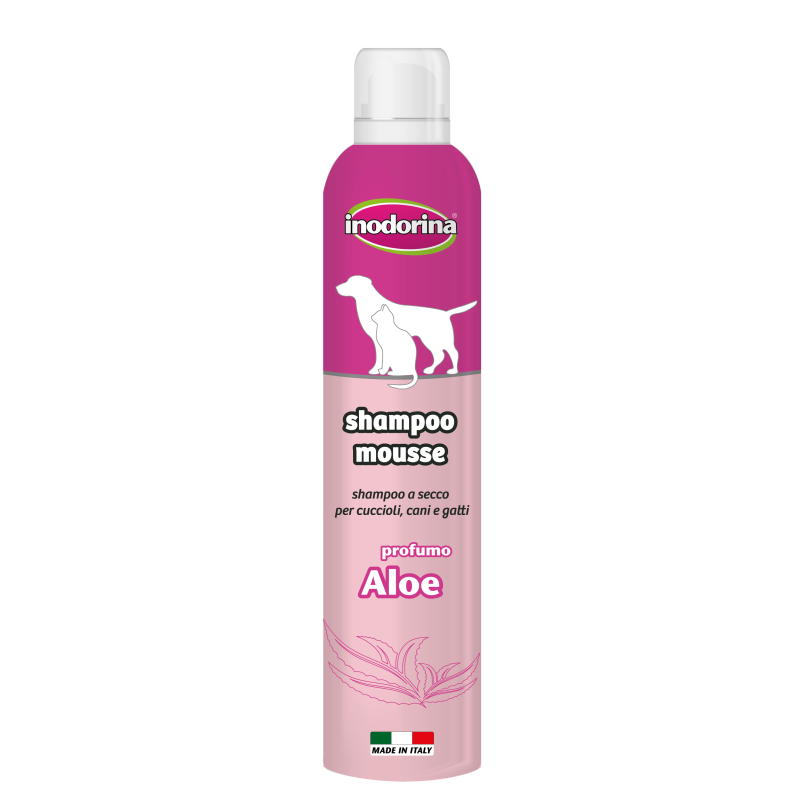 Inodorina Shampoo Mousse a Secco per Cani e Gatti Offerte speciali