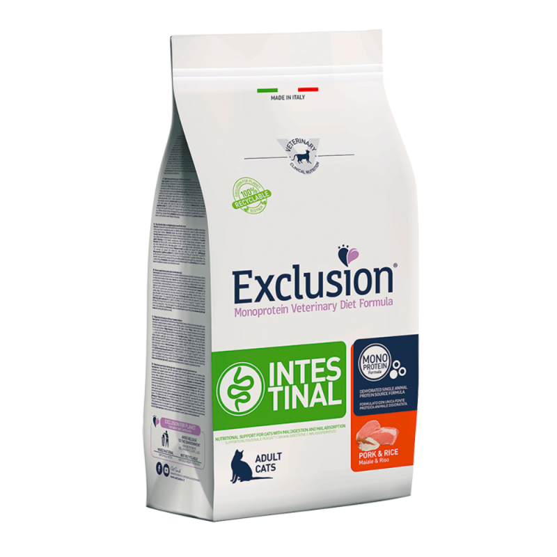 Exclusion Diet Intestinal Maiale e Riso per Gatti Discount Store per i nuovi prodotti
