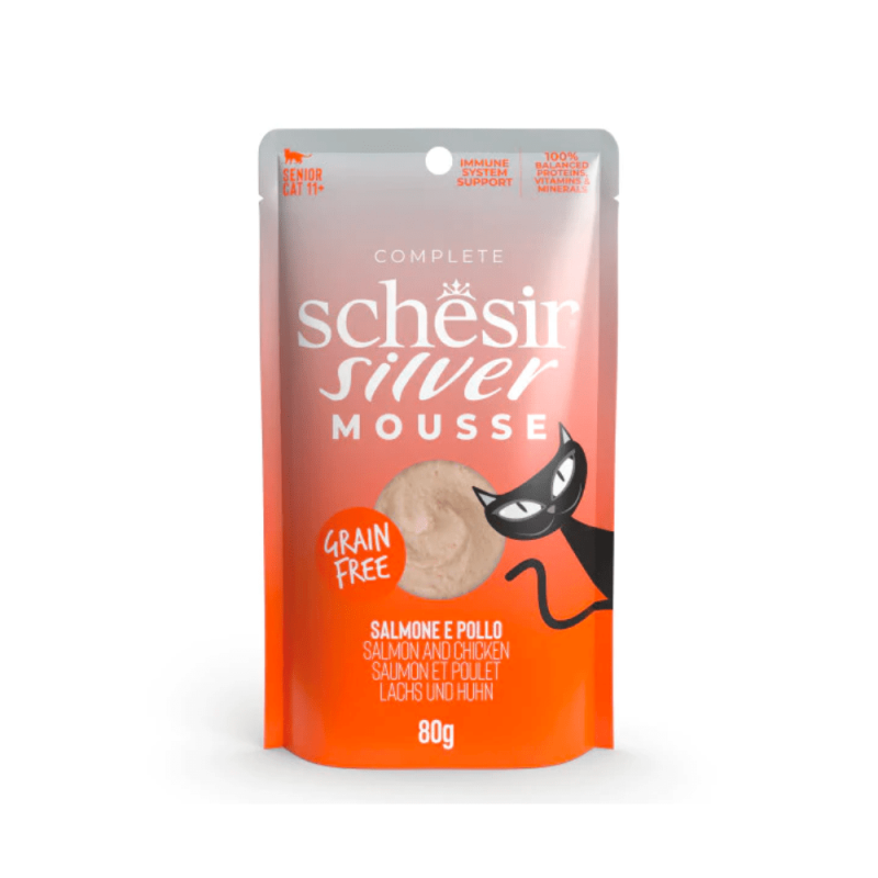 Schesir Silver Mousse Cibo Umido per Gatti Anziani Officina