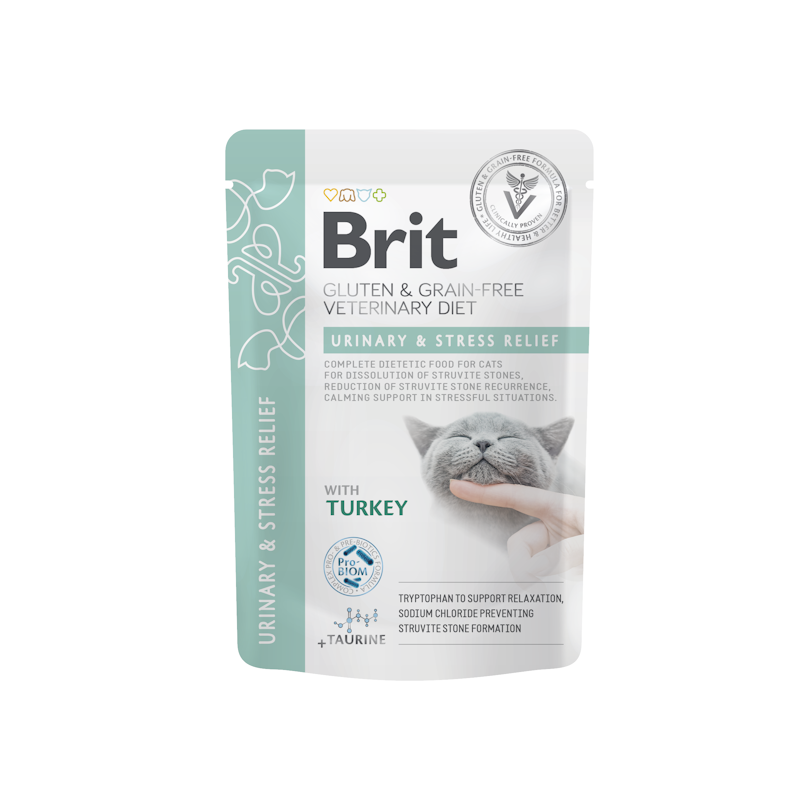 Brit Veterinary Diet Urinary Stress Cibo Umido per Gatti