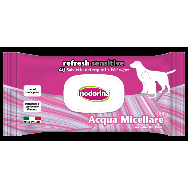 Inodorina Salviette Sensitive Extra Sporco per Cani e Gatti Offerta San Valentino