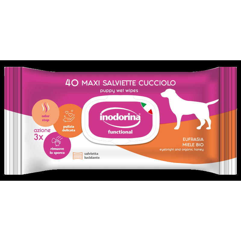 Inodorina Salviette per Cuccioli Smaltimento dello stoccaggio