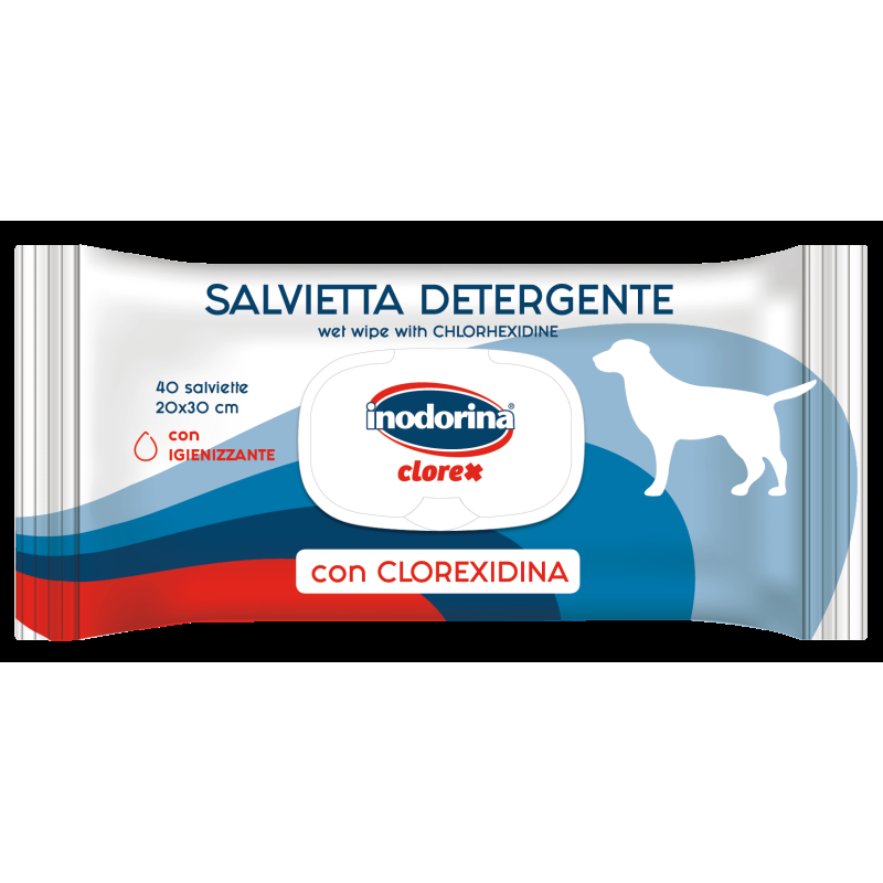 Inodorina Clorex Salviette Igienizzanti per Cani