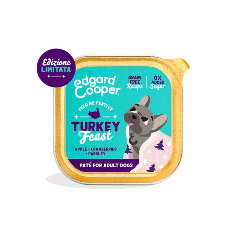 Edgard Cooper Turkey Feast Vaschette per Cani Offerta temporanea