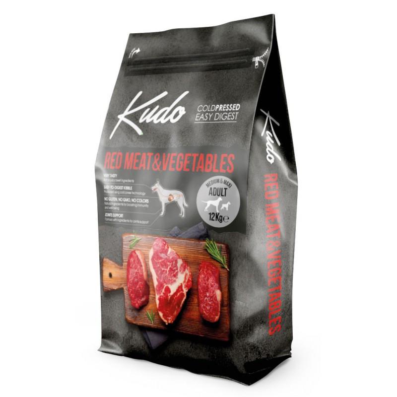Kudo Low Grain Medium Maxi Red Meat per Cani Latest stili