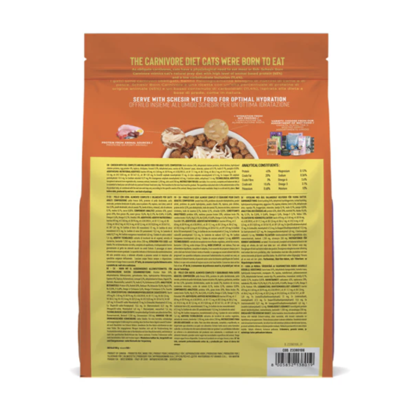 Schesir Born Carnivore Adult Pollo con Uova per Gatti Fino al 60% di sconto