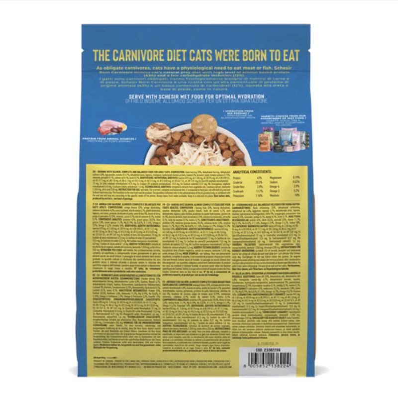 Schesir Born Carnivore Adult Aringa con Salmone per Gatti Fino al 65% di sconto