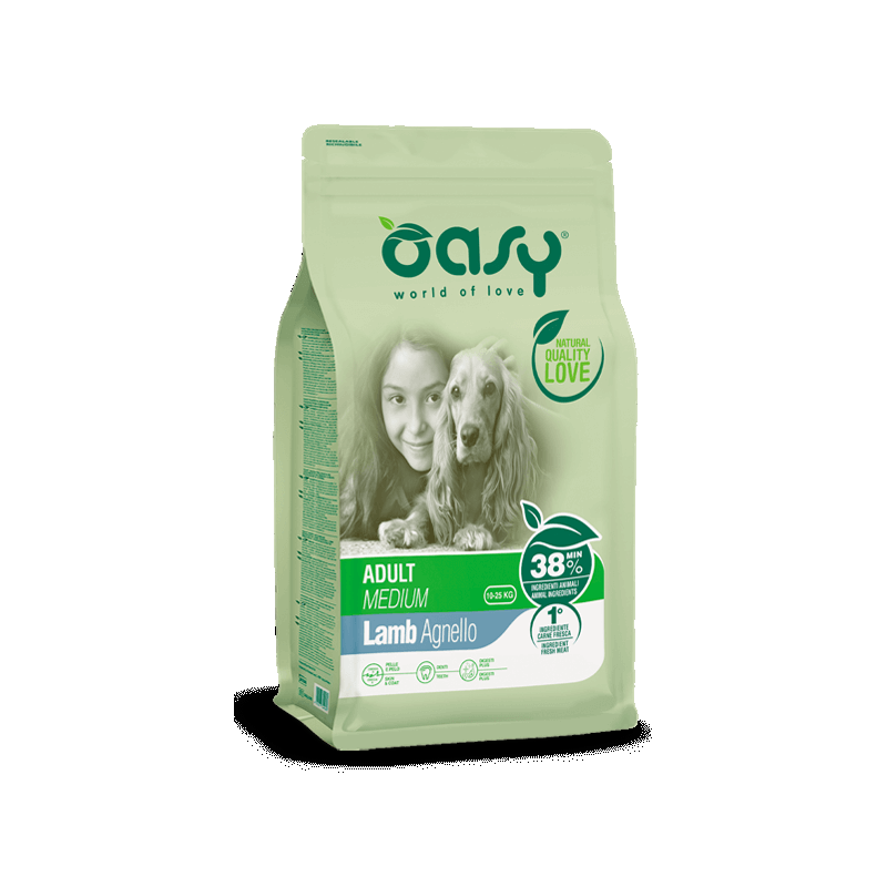 Oasy Adult Medium Agnello per Cani