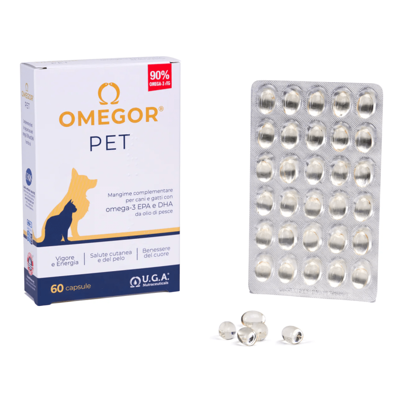 Omegor Pet Omega3 per Cani e Gatti Nuovo