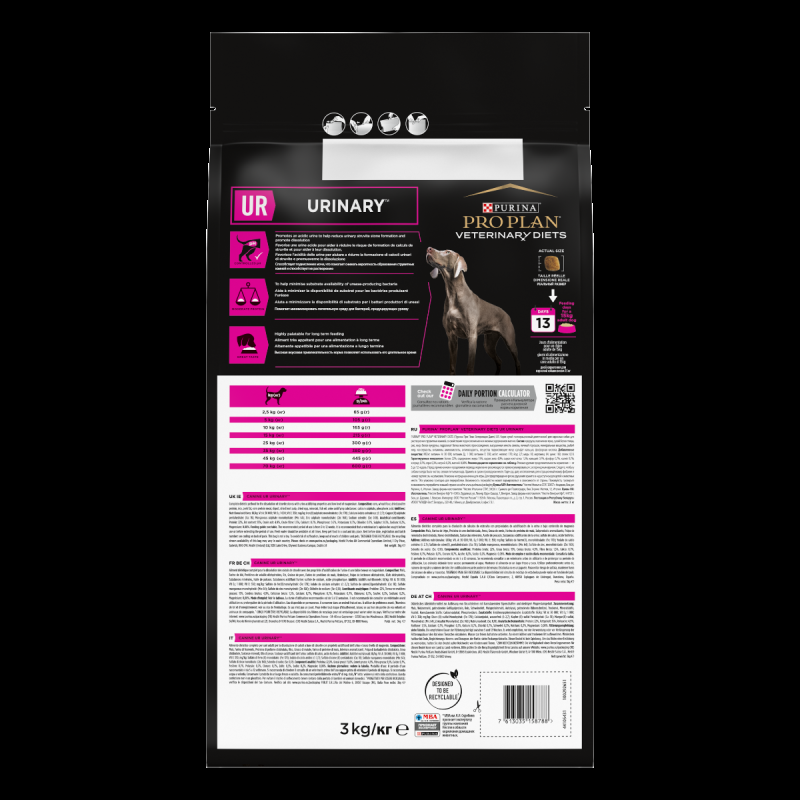 Purina Pro Plan Veterinary Diets Canine UR Urinary Secco Cane Novità