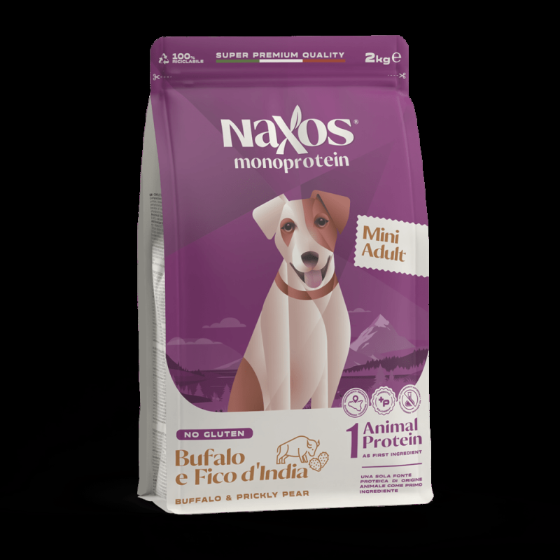 Naxos Monoprotein Adult Mini Bufalo e Fico India per Cani Offerta