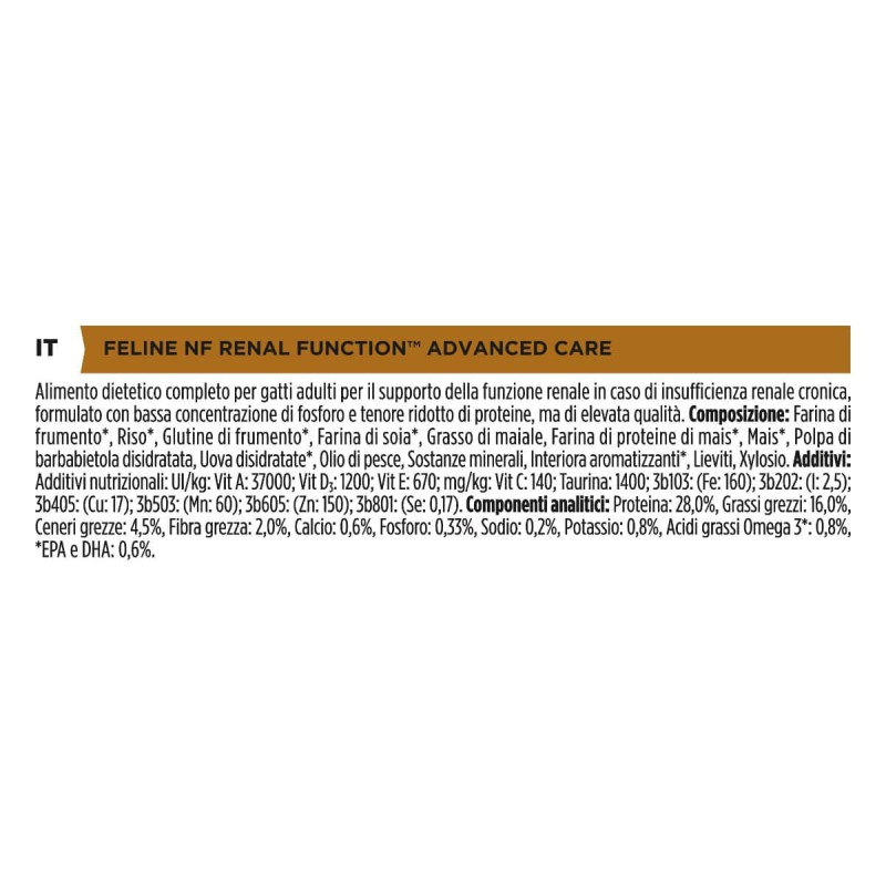 Purina Pro Plan Veterinary Diets NF Renal Advanced Care per Gatti Online