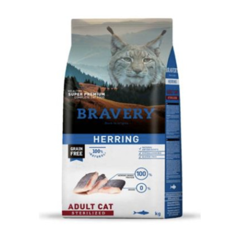 Bravery Adult Cat Sterilized Aringa per Gatti
